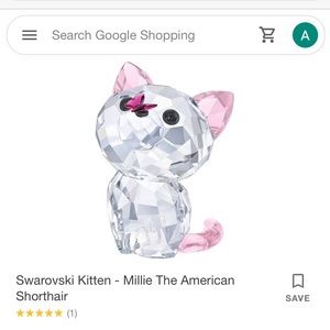 Beautiful brand new in box crystal kitty